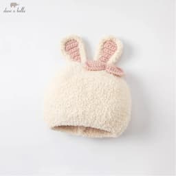 Dave Bella Winter Warm Thicken Hat and Cap for Girls Children Baby Cartoon Ear Protection Hats Cute Outdoor Cap DB19435