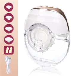 Electric Breast Pump Hands-Free, Wearable Portable Breast Pumps 3 Modes 8 Levels, Comfortable, More Private, Silicone Breast Pumping Molds (Different Sizes) Included