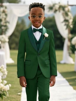 Multi-colors Boys Stylish Suit Set 3 Pieces For Birthday Party Elegant Handsome Shawl Lapel Tuxedo Wedding Guest Clothes 2-20T