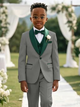 Multi-colors Boys Stylish Suit Set 3 Pieces For Birthday Party Elegant Handsome Shawl Lapel Tuxedo Wedding Guest Clothes 2-20T