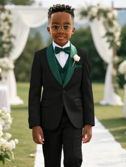Multi-colors Boys Stylish Suit Set 3 Pieces For Birthday Party Elegant Handsome Shawl Lapel Tuxedo Wedding Guest Clothes 2-20T