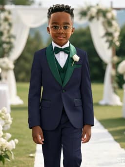 Multi-colors Boys Stylish Suit Set 3 Pieces For Birthday Party Elegant Handsome Shawl Lapel Tuxedo Wedding Guest Clothes 2-20T