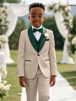 Multi-colors Boys Stylish Suit Set 3 Pieces For Birthday Party Elegant Handsome Shawl Lapel Tuxedo Wedding Guest Clothes 2-20T