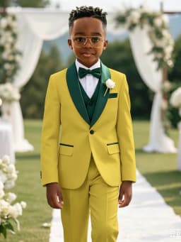 Multi-colors Boys Stylish Suit Set 3 Pieces For Birthday Party Elegant Handsome Shawl Lapel Tuxedo Wedding Guest Clothes 2-20T