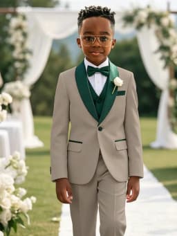 Multi-colors Boys Stylish Suit Set 3 Pieces For Birthday Party Elegant Handsome Shawl Lapel Tuxedo Wedding Guest Clothes 2-20T