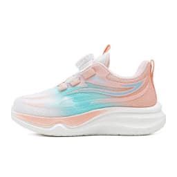 2026 Spring New Princess Style Rotating Button Girls Sports Shoes Breathable Mesh Children Casual Shoes
