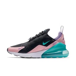 Teal Distressed Print Shox Column Sneakers Artistic Unique Street Style Walking Trainers