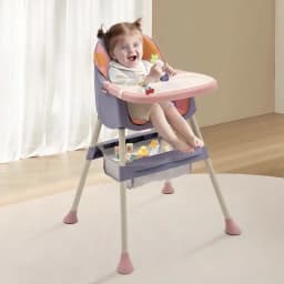 Toddler Eating Feeding Table, Environmentally Friendly Food-grade PP, Toddler High Chair Booster Seat, Adjustable Infant Dining Chair