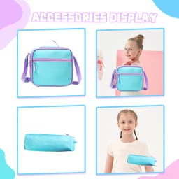 Meetbelify Rolling Backpack for Girls Backpacks with Wheels Kids Carry on Luggage for Girls