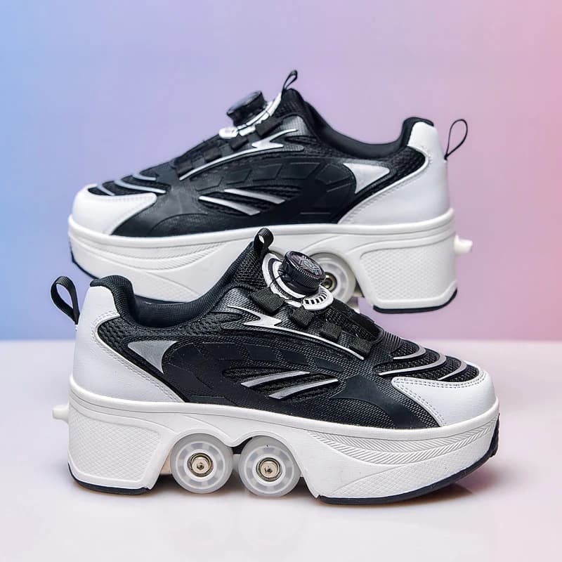 Roller Skates Kid 4 Wheels Sneakers Boy Outdoor Sport Shoes Children Boots Girl Skating Shoes Sneakers Sportschuhe Kinder