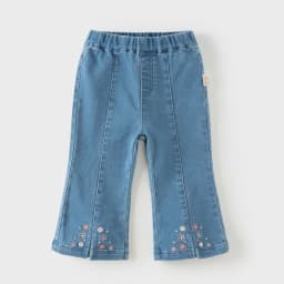 Dave Bella Autumn Spring Girls Denim Pants Fashion Casual Elastic Waist Bootcut Jeans Kids Pullup Trousers Party DB3261473