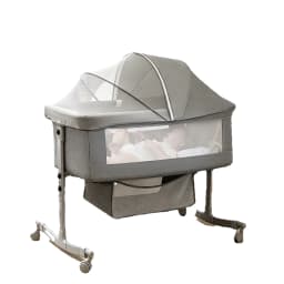 Baby Crib 3 in 1 Baby bed Portable Foldable Adjustable Height Silent Wheels Shaker Bassinet With Mosquito Net for Newborn