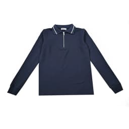 BARCALI Youth Set Navy and Black Sweatshirt and Maxi Skirt Suit Long Sleeve Contrast Collar and Zipper French Terry for Winter