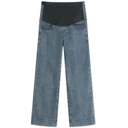 Maternity Straight-Leg Jeans Maternity Fashion Jeans: Spring/Fall Adjustable-Waist Wide-Leg Pants, Maternity Loose-Fit Pants