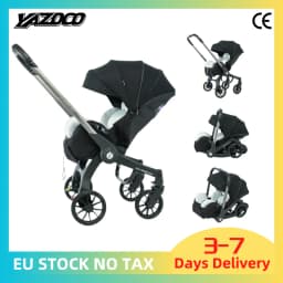 4‑in‑1 Newborn Elevated View Stroller with Infant Car Seat & Toddler Seat, Adjustable Baby Sitting Position, Lightweight Aerospace Aluminium Frame, Breathable Mesh Summer Seat, One‑Hand Fold Space‑Saving Travel Buggy