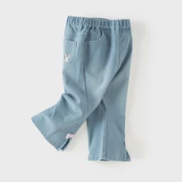 Dave Bella Jeans Pant Autumn Children Spring Clothes Denim Blue Girls Bell-bottom Trousers Bow Fashion Outdoor Elastic DB3261732