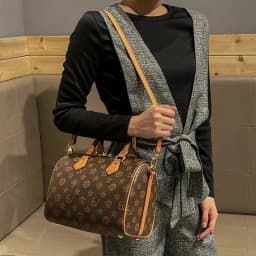 Classic design PU leather crossbody bag, fashionable women's zipper shoulder bag, luxurious printed pattern handbag
