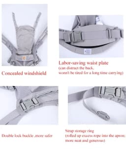 Egobaby 360 Omni Baby Carrier Breathable Cotton Ergonomic Backpacks Support Shoulder Waist Belt Sling Straps
