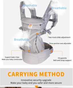 Egobaby 360 Omni Baby Carrier Breathable Cotton Ergonomic Backpacks Support Shoulder Waist Belt Sling Straps