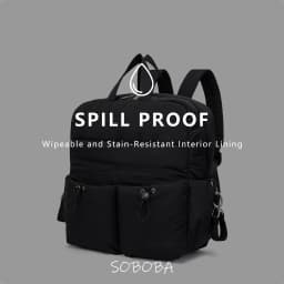SOBOBA Diaper Backpack Multifunctional Maternity Baby Nappy Bag Large Capacity Nylon Travel Mommy Bag with Stroller Straps
