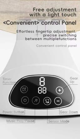 Baby Swing Chair 5 Speed Automatic Sway Bluetooth Lullabies Remote Control Timer Touch Panel Canopy Electric Baby Rocker Infant Cradle for Newborn Boys and Girls 0 to 12 Months Portable Indoor Comfort Soothing Seat