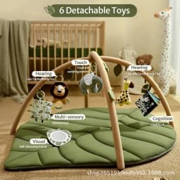 Hot Spot Baby Leaf Fitness Rack Multifunctional Fence Climbing Crawling Game Mat