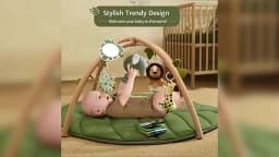 Hot Spot Baby Leaf Fitness Rack Multifunctional Fence Climbing Crawling Game Mat