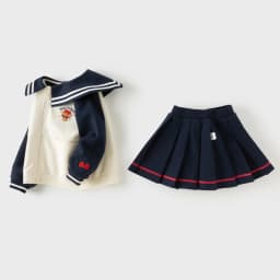 Dave Bella Two Piece Suit Girls Half Skirt Set Topcoat Autumn Spring Long Sleeve Children Sweet Fashion Birthday Party DB3263185