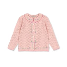 2026 Children's Autumn and Winter New Product KS Girls' Sweater Lace Collar Knitted Cardigan Cute, Fashionable and Versatile