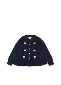 2026 Children's Autumn and Winter New Product KS Girls' Sweater Lace Collar Knitted Cardigan Cute, Fashionable and Versatile