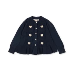 2026 Children's Autumn and Winter New Product KS Girls' Sweater Lace Collar Knitted Cardigan Cute, Fashionable and Versatile
