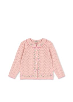 2026 Children's Autumn and Winter New Product KS Girls' Sweater Lace Collar Knitted Cardigan Cute, Fashionable and Versatile