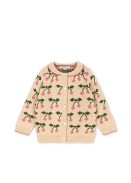 2026 Children's Autumn and Winter New Product KS Girls' Sweater Lace Collar Knitted Cardigan Cute, Fashionable and Versatile