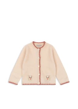 2026 Children's Autumn and Winter New Product KS Girls' Sweater Lace Collar Knitted Cardigan Cute, Fashionable and Versatile