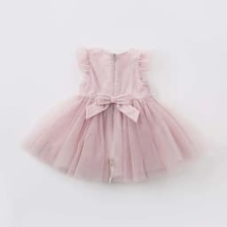 DB7536 Dave Bella Baby Embroidered Butterfly Dress for Children Birthday Party Wedding Chiffon Clothes Girls Princess Dress