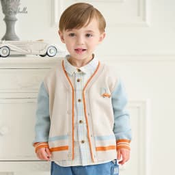 Dave Bella Autumn Spring Cardigan Sweater for Boys Button Sweater Children Knitted Outerwear Coat Kids Clothes DB3253492