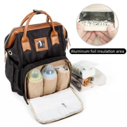 Mummy Bag Baby Nappy Bag Maternal Backpack Waterproof Stroller Organizer Large Capacity With Removable Bottle Wet Bag For Cart