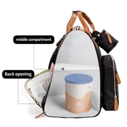 Mummy Bag Baby Nappy Bag Maternal Backpack Waterproof Stroller Organizer Large Capacity With Removable Bottle Wet Bag For Cart