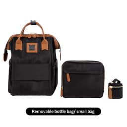 Mummy Bag Baby Nappy Bag Maternal Backpack Waterproof Stroller Organizer Large Capacity With Removable Bottle Wet Bag For Cart