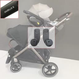 Stroller Adapter For Cybex Gazelle S And Aton Cloud Q/Z+ Maxi-Cosi Car Seat Converter Buggy Basket Connector Baby Accessories