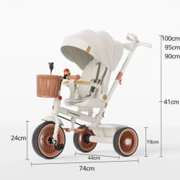 2026 New Push Tricycle Three-wheel Baby Stroller Lightweight Children's Bicycle Multifunctional Stroller