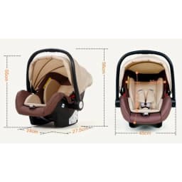 Newborn Baby Stroller 3 in 1 with Car Seat High View Baby Stroller with Sitting and Lying Function Multifunctional Baby Stroller