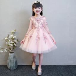 Girls Puffy Tutu Dress for Piano Recital, Flower Girl Wedding, Birthday Party Princess Gown