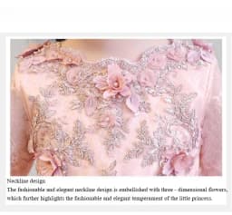 Girls Puffy Tutu Dress for Piano Recital, Flower Girl Wedding, Birthday Party Princess Gown