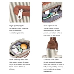 7pcs Nappy Changing Bag Set,Multifunction Mummy Tote Bag Baby Changing Bag Shoulder Handbag Travel Diaper Bag