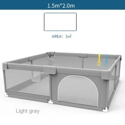 200CM Large Baby Playpen for Children Solid Color Toy Plaza Kids Playground Park Toddler Safety Crawling Fence With 2 Gift