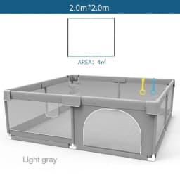 200CM Large Baby Playpen for Children Solid Color Toy Plaza Kids Playground Park Toddler Safety Crawling Fence With 2 Gift