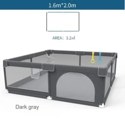200CM Large Baby Playpen for Children Solid Color Toy Plaza Kids Playground Park Toddler Safety Crawling Fence With 2 Gift