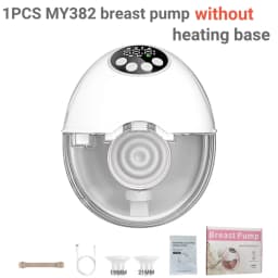 Upgrade Electric Breast Pump Handsfree With UV Sterilize & Heating Base BPAFree Silent Invisible Portable Double Breastmilk Pump
