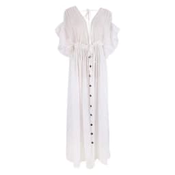 Comfortable Linen Cotton Dress For Pregnant Women Waist Drawstring Beach Skirt Bohemian Photo Shooting Pregnancy Dress